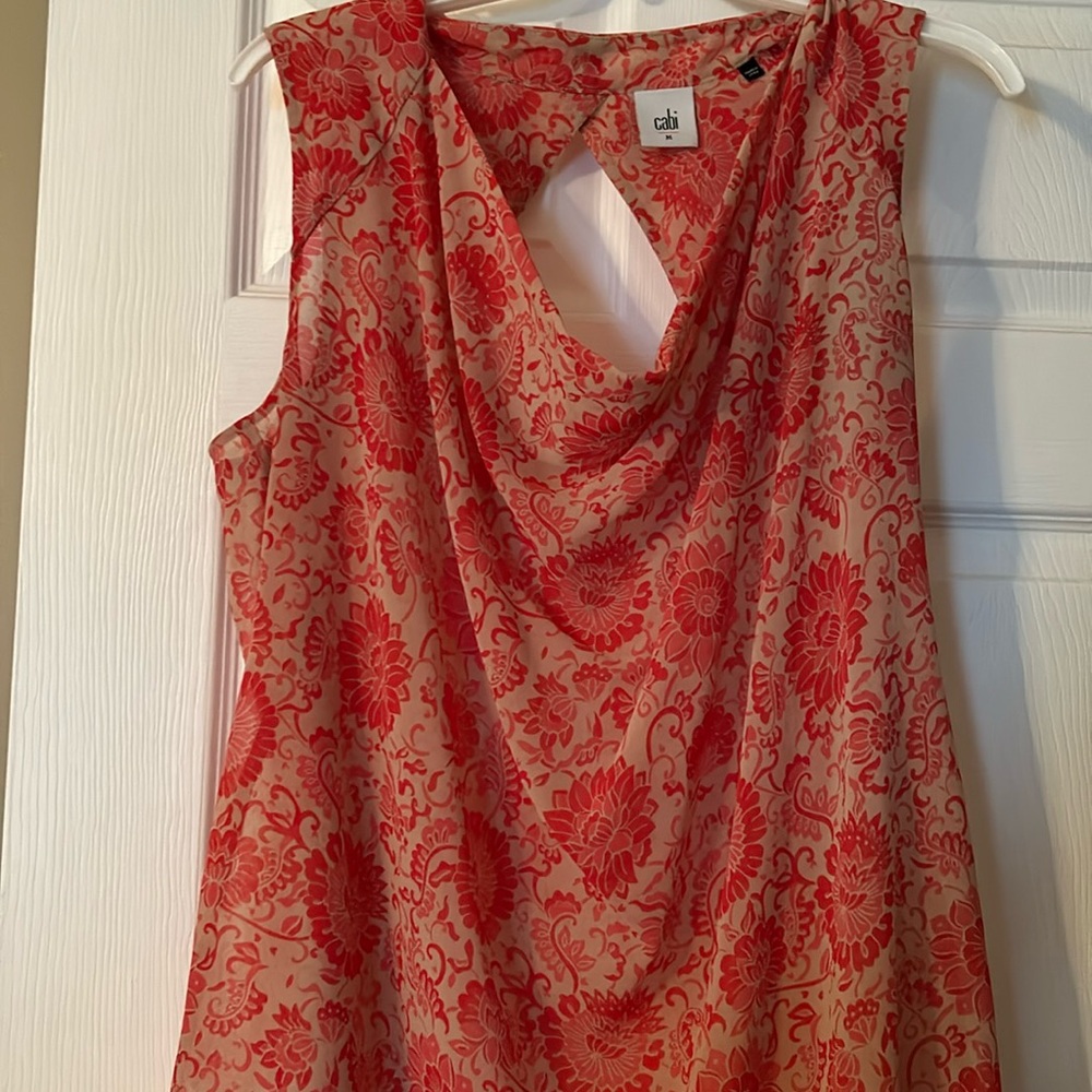 EUC CAbi flowy top